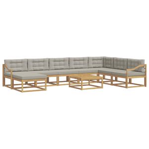 vidaXL &Sigma;&epsilon;&iota;&rho;ά &Kappa;&alpha;&nu;&alpha;&pi;έ &Epsilon;&xi;&omega;&tau;&epsilon;&rho;&iota;&kappa;&omicron;ύ 9 pcs &Lambda;&epsilon;&upsilon;&kappa;ό &kappa;&alpha;&iota; &Alpha;&nu;&omicron;&iota;&chi;&tau;ό &Gamma;&kappa;&rho;&iota;