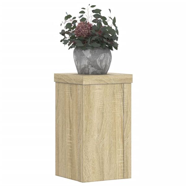 vidaXL Βάσεις Φυτών 2 Τεμ. Sonoma Δρυς 10x10x18 εκ. Επεξεργασμένο Ξύλο