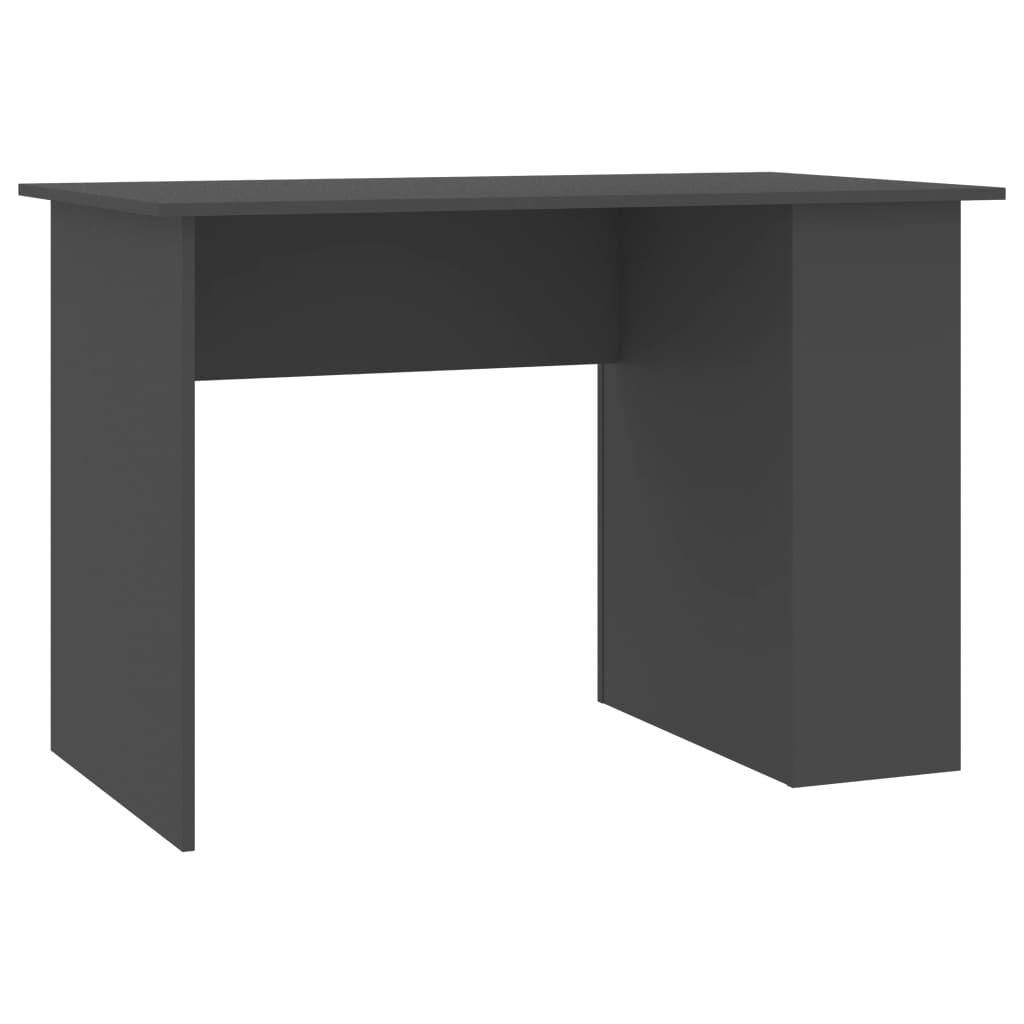 vidaXL Γραφείο Γκρι 110 x 60 x 73 εκ. από Μοριοσανίδα