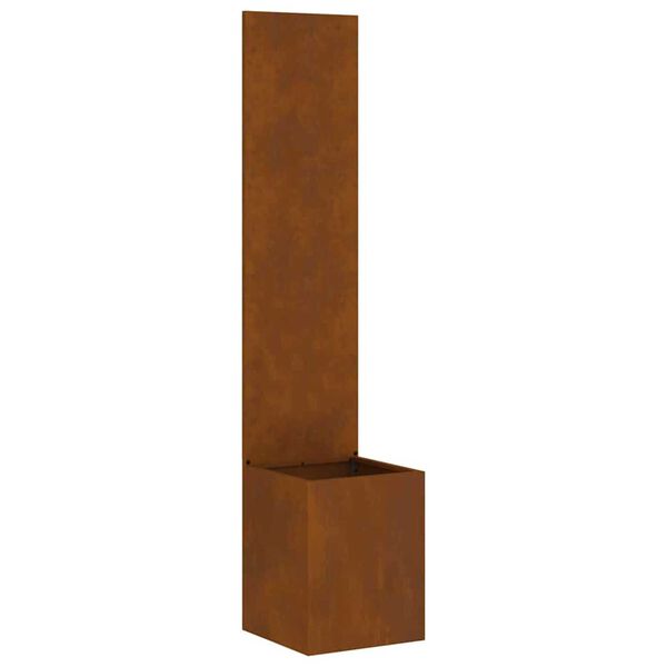 vidaXL Γλάστρα Κήπου με Διακοσμητική Πάνελ Σκ rusty 32 x 140 εκ.