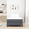 vidaXL Στρώμα Κρεβατιού με στρώμα Γκρι 90 x 190 cm ύφασμα