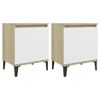 vidaXL &Kappa;&omicron;&mu;&omicron;&delta;ί&nu;&alpha; Sonoma &Delta;&rho;&upsilon;&sigmaf;/&Lambda;&epsilon;&upsilon;&kappa;ό 40 x 30 x 50 &epsilon;&kappa;. &mu;&epsilon; &Mu;&epsilon;&tau;&alpha;&lambda;&lambda;&iota;&kappa;ά &Pi;ό&delta;&iota;&alpha;