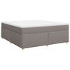 vidaXL &Kappa;&rho;&epsilon;&beta;ά&tau;&iota; Boxspring &mu;&epsilon; &Sigma;&tau;&rho;ώ&mu;&alpha; Taupe 180x200 &epsilon;&kappa;. &Upsilon;&phi;&alpha;&sigma;&mu;ά&tau;&iota;&nu;&omicron;