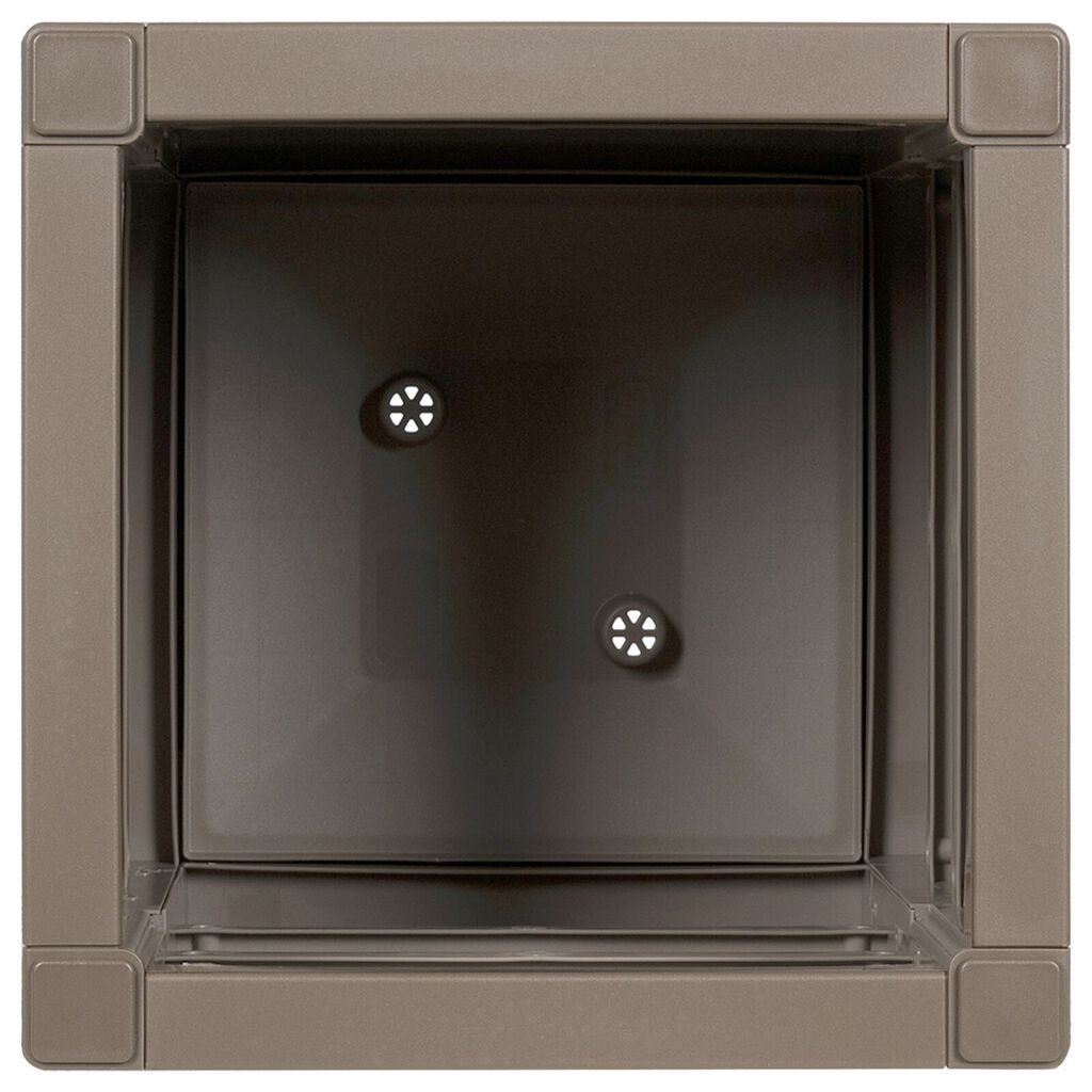 vidaXL Γλάστρα Κήπου Καφέ 36x36x35 εκ PP