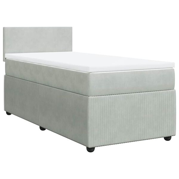 vidaXL &Kappa;&rho;&epsilon;&beta;ά&tau;&iota; Boxspring &mu;&epsilon; &Sigma;&tau;&rho;ώ&mu;&alpha; &Alpha;&nu;&omicron;&iota;&chi;&tau;ό &Gamma;&kappa;&rho;&iota; 100x200 &epsilon;&kappa;. &Beta;&epsilon;&lambda;&omicron;ύ&delta;&iota;&nu;&omicron;