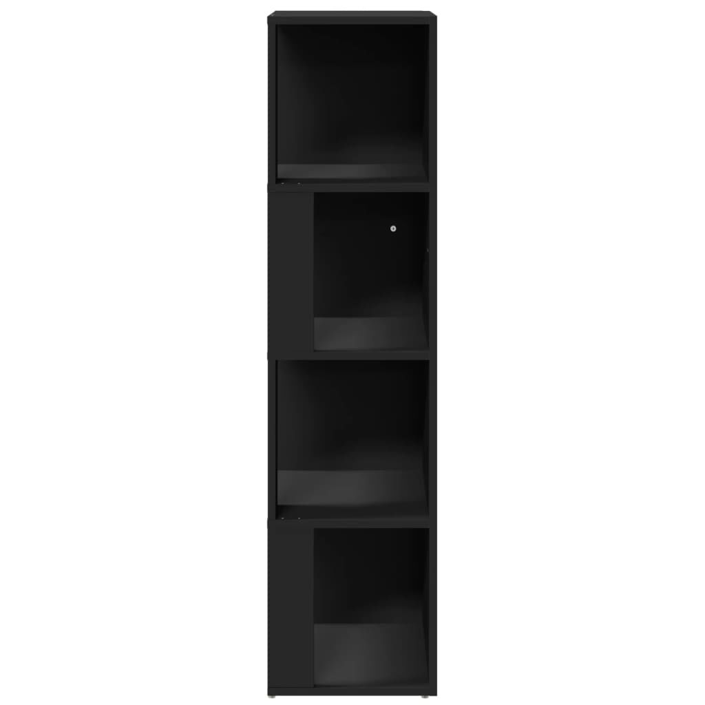 vidaXL Ντουλάπι Γωνία Μαύρο 33 x 33 x 132 εκ. από Μοριοσανίδα