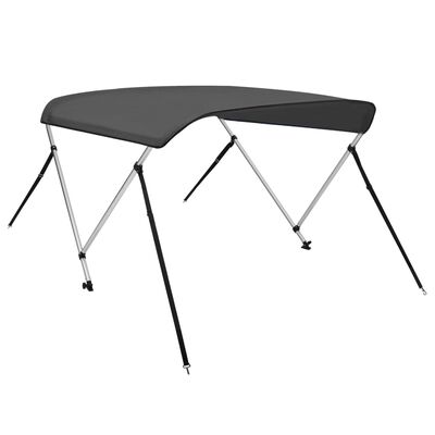 vidaXL Τέντα Σκάφους με 2 Αψίδες Ανθρακί 150x120x110 εκ.