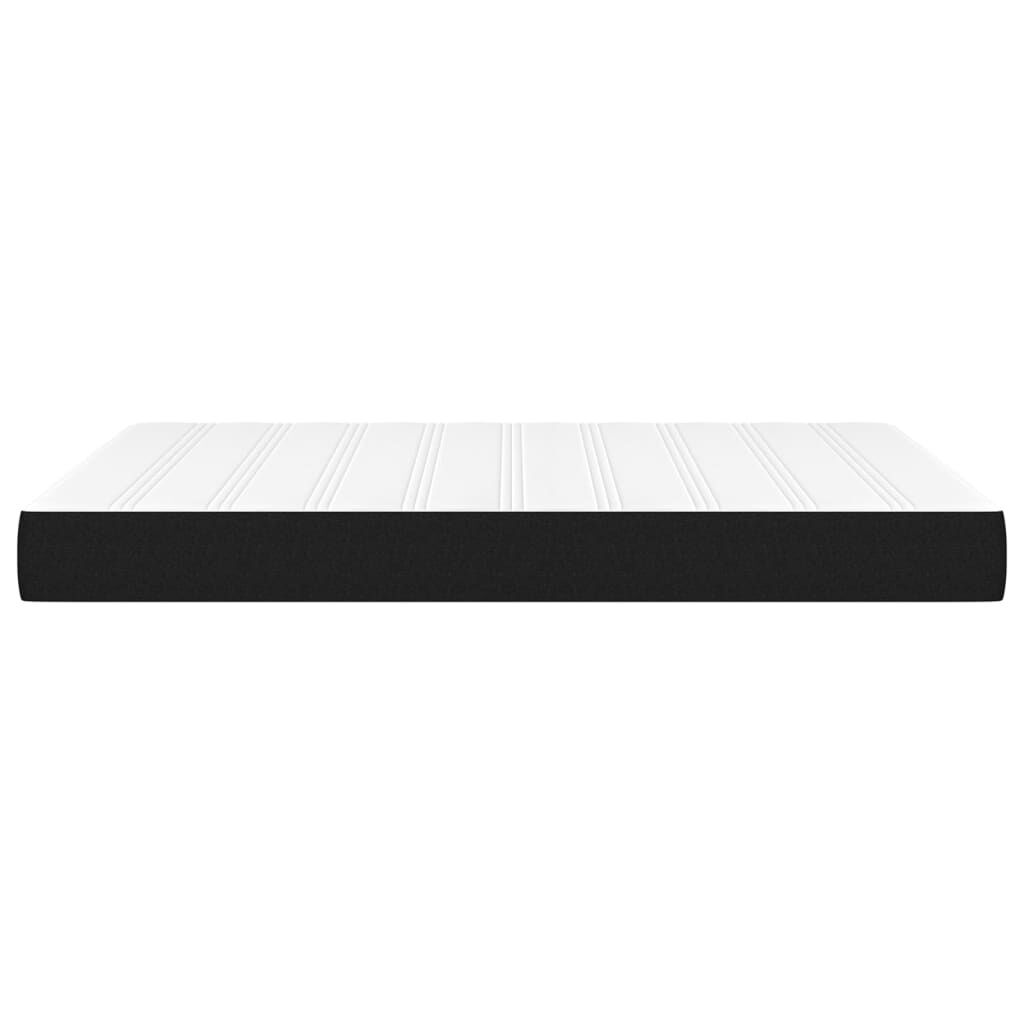 vidaXL Στρώμα με Pocket Springs Μαύρο 140x190x20 εκ. Υφασμάτινο