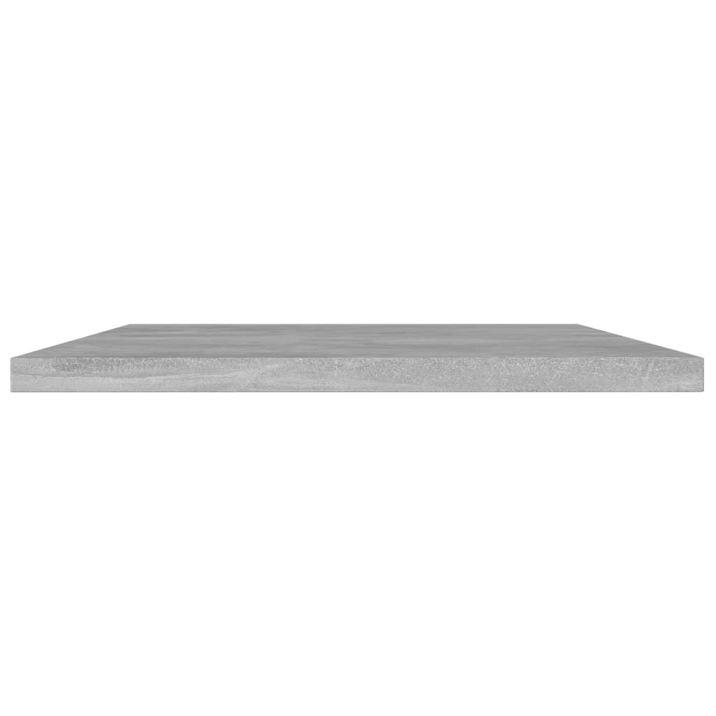 vidaXL Ράφια Βιβλιοθήκης 4 τεμ. Γκρι Σκυροδ. 40x30x1,5 εκ. Επεξ.Ξύλο