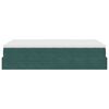 vidaXL Οθωμανικό κρεβάτι με στρώμα σκούρο πράσινο 120x200cm Velvet