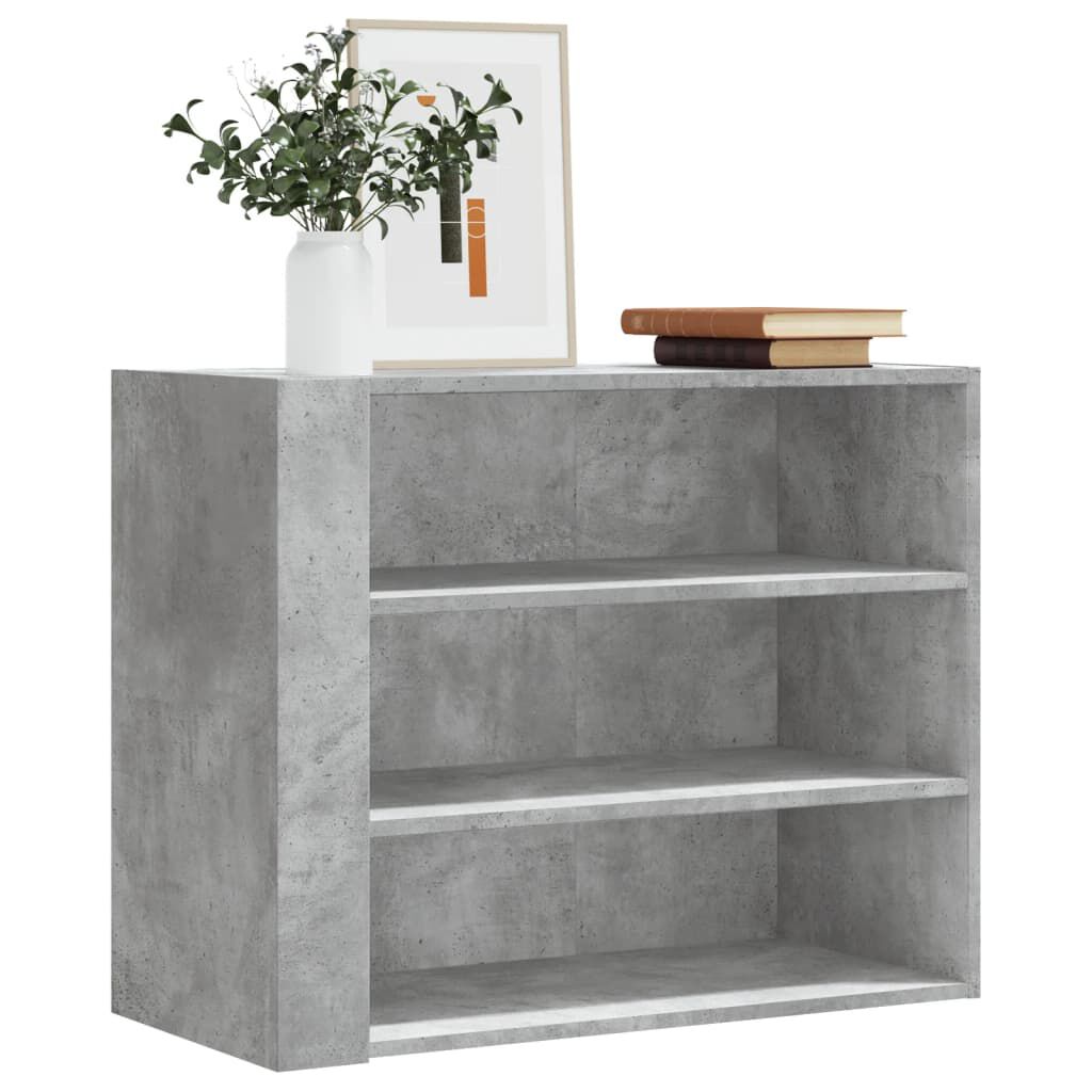 vidaXL Ντουλάπι Τοίχου Γκρι Σκυρ. 75x35x60 εκ. Επεξεργασμένο Ξύλο