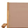 vidaXL Καρέκλες Κήπου 2 τεμ. Taupe Μασίφ Ακακία & Ύφασμα