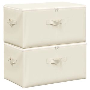 vidaXL &Kappa;&omicron;&upsilon;&tau;&iota;ά &Alpha;&pi;&omicron;&theta;ή&kappa;&epsilon;&upsilon;&sigma;&eta;&sigmaf; 2 &tau;&epsilon;&mu;. &Kappa;&rho;&epsilon;&mu; 43 x 34 x 23 &epsilon;&kappa;. &Upsilon;&phi;&alpha;&sigma;&mu;ά&tau;&iota;&nu;&alpha;