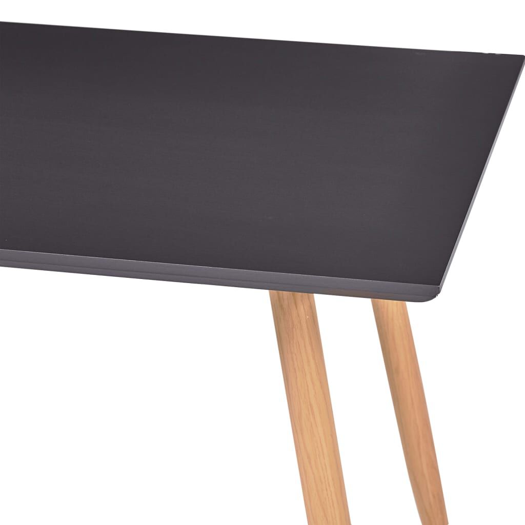 vidaXL Τραπεζαρία Γκρι / Χρώμα Δρυός 120 x 60 x 74 εκ. από MDF