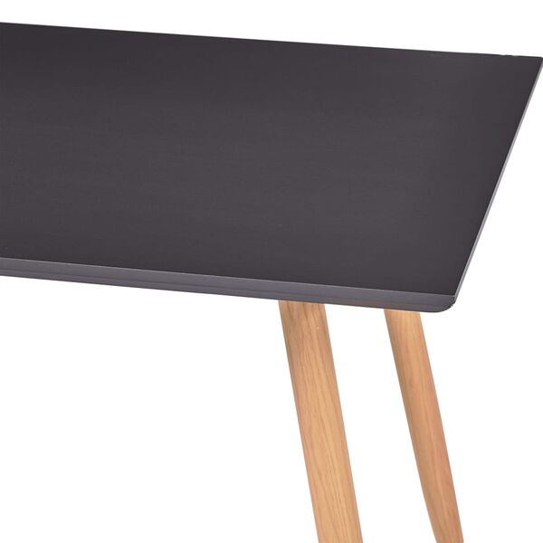 vidaXL Τραπεζαρία Γκρι / Χρώμα Δρυός 120 x 60 x 74 εκ. από MDF