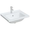 vidaXL Νιπτήρας Μπάνιου Ορθογώνιος Λευκός 61 x 48 x 19,5 εκ. Κεραμικός