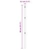 vidaXL Στύλος Περιφράξεων Άλλο 26 pcs Πράσινο 3.2 x 3.2 x 80 εκ Ατσάλι