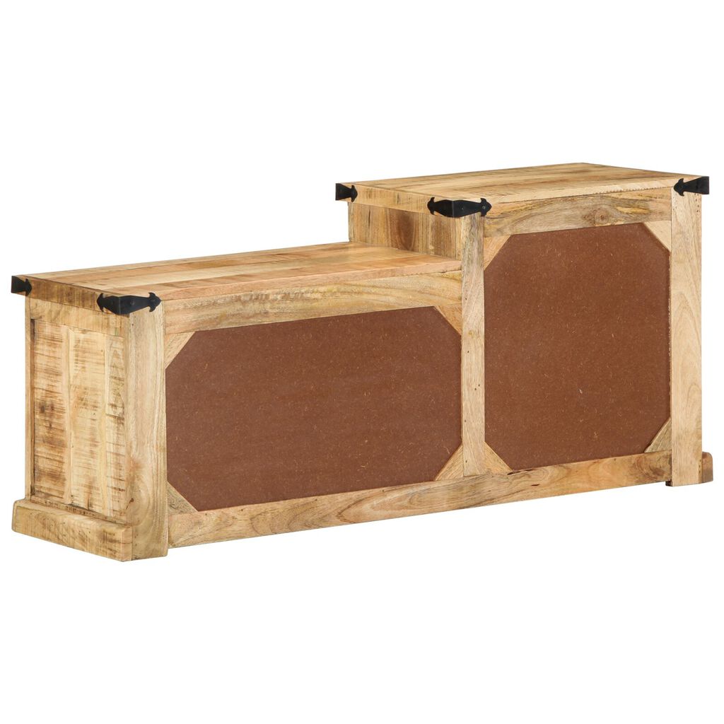 vidaXL Πάγκος για Παπούτσια 110x35x50 cm Μασίφ Ξύλο Μάνγκο