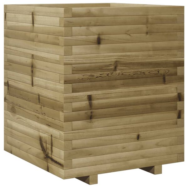 vidaXL Ζαρντινιέρα 60x60x72 εκ. από Εμποτισμένο Ξύλο Πεύκου