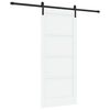 vidaXL &Sigma;&upsilon;&rho;ό&mu;&epsilon;&nu;&eta; &Pi;ό&rho;&tau;&alpha; 86 x 198,5 cm &Epsilon;&pi;&epsilon;&xi;&epsilon;&rho;&gamma;&alpha;&sigma;&mu;έ&nu;&omicron; &Xi;ύ&lambda;&omicron; &Lambda;&epsilon;&upsilon;&kappa;ό &kappa;&alpha;&iota; &Mu;&alpha;ύ&rho;&omicron;