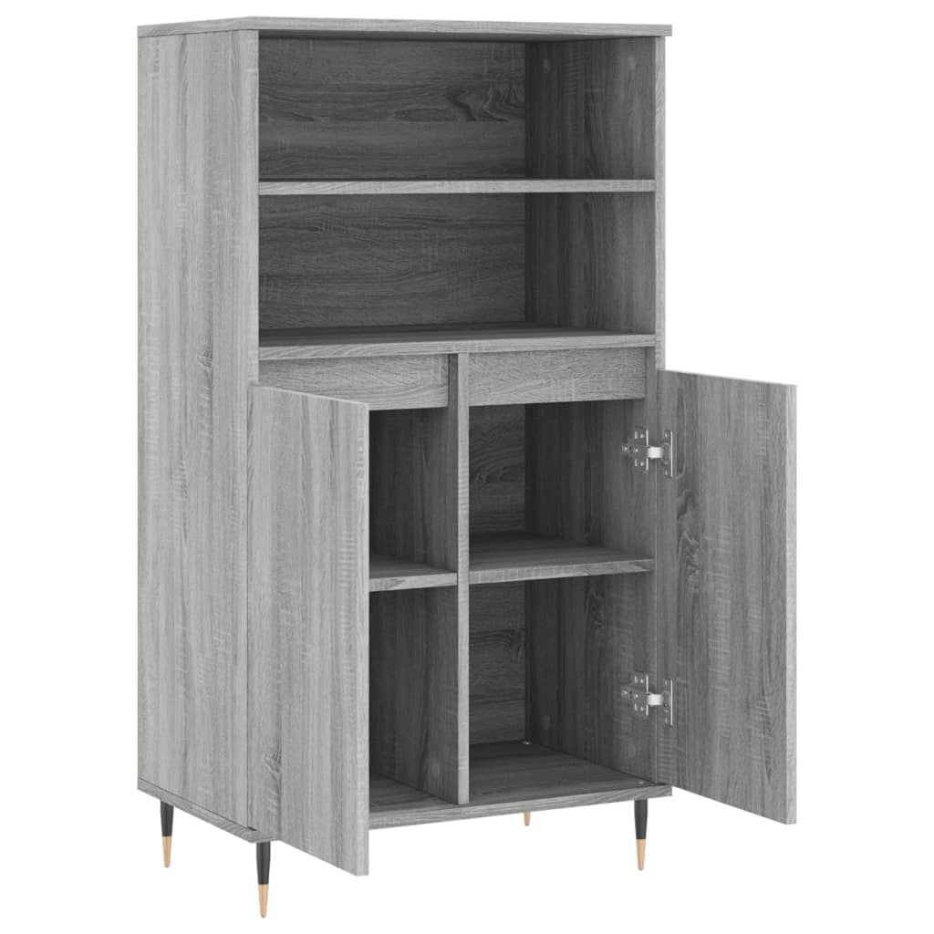 vidaXL Ντουλάπι Γκρι Sonoma 60 x 36 x 110 εκ. από Επεξεργασμένο Ξύλο