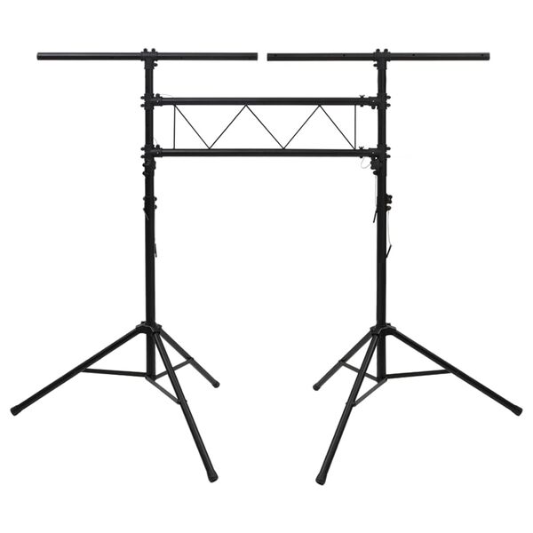 vidaXL Βάση Φωτισμού Μαύρη 238 x 115 x (180-300) εκ. Ατσάλινη
