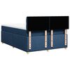 vidaXL Κρεβάτι Boxspring με Στρώμα Μπλε 140x200 εκ. Υφασμάτινο