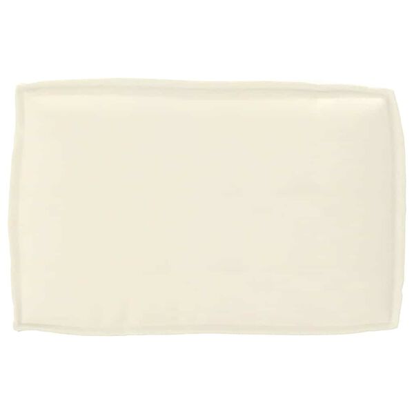 vidaXL Μαξιλάρι παλέτας για πλάτη Κρεμ 60 x 40 x 12 cm Ύφασμα Oxford