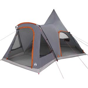 vidaXL Σκηνίτσα Teepee με στέγη Γκρι και Πορτοκαλί 545 x 450 x 295 εκ