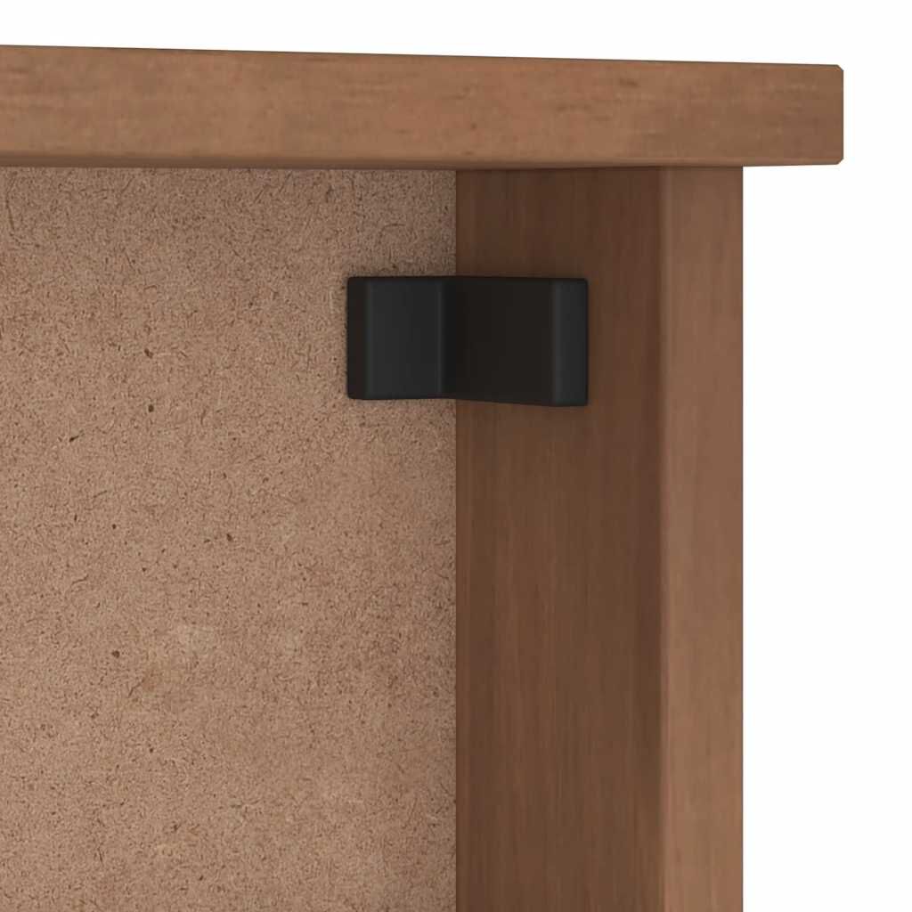 vidaXL Επίτοιχη κρεμάστρα παλτών SANDNES 45x12x35 εκ.Πεύκο μασίφ ξύλο