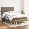 vidaXL &Kappa;&rho;&epsilon;&beta;ά&tau;&iota; Boxspring &mu;&epsilon; &Sigma;&tau;&rho;ώ&mu;&alpha; Taupe 140x190 &epsilon;&kappa;. &Upsilon;&phi;&alpha;&sigma;&mu;ά&tau;&iota;&nu;&omicron;