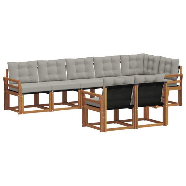 vidaXL &Sigma;&epsilon;&iota;&rho;ά &Kappa;&alpha;&nu;&alpha;&pi;έ &Epsilon;&xi;&omega;&tau;&epsilon;&rho;&iota;&kappa;&omicron;ύ 8 pcs &Phi;&upsilon;&sigma;&iota;&kappa;ό &kappa;&alpha;&iota; &Alpha;&nu;&omicron;&iota;&chi;&tau;ό &Gamma;&kappa;&rho;&iota;