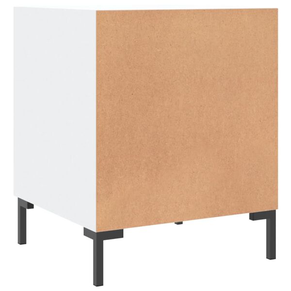 vidaXL Κομοδίνο Λευκό 40 x 40 x 50 εκ. από Επεξεργασμένο Ξύλο