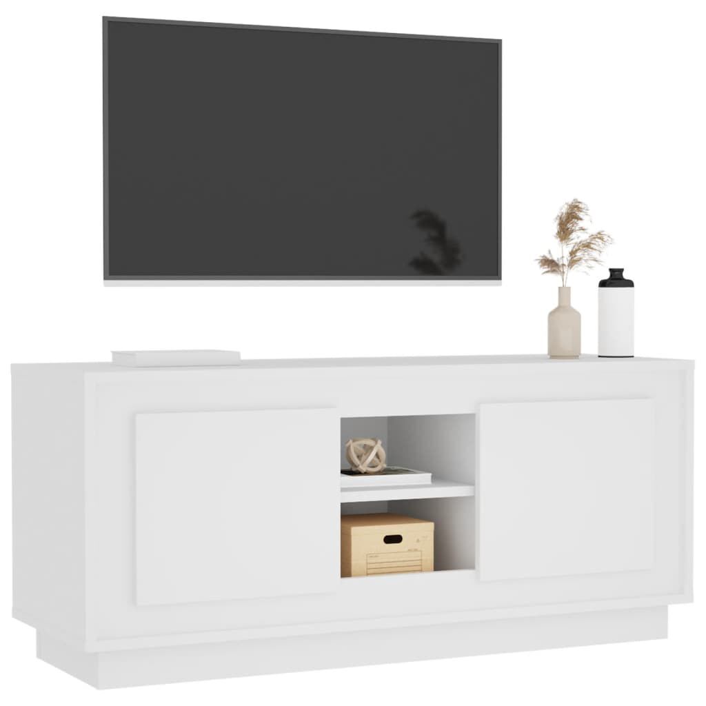 vidaXL Έπιπλο Τηλεόρασης Λευκό 102x35x45 εκ. από Επεξεργασμένο Ξύλο