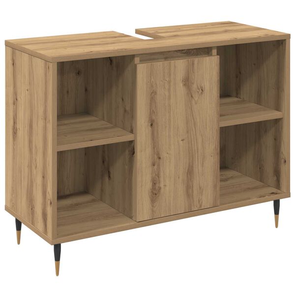 vidaXL Σετ Επίπλων Μπάνιου με ράφι 3 pcs Artisan Oak 30 x 30 x 180 cm