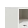 vidaXL Κομοδίνο Λευκό 36x39x43,5 εκ. από Χάλυβα