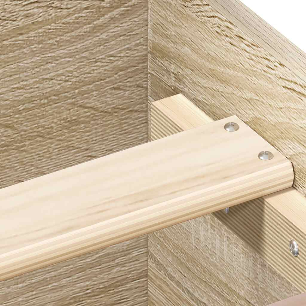 vidaXL Πλαίσιο Κρεβ. Χωρ. Στρώμα Sonoma Δρυς 90 x 190 εκ. Επεξ. Ξύλο