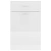 vidaXL Ντουλάπι με Συρτάρι Lyon Γυαλιστερό Λευκό 50x46x81,5εκ.