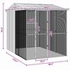 vidaXL Κλουβί Πουλιών με αποθήκευση Ανθρακί 215 x 310 x 247 εκ.