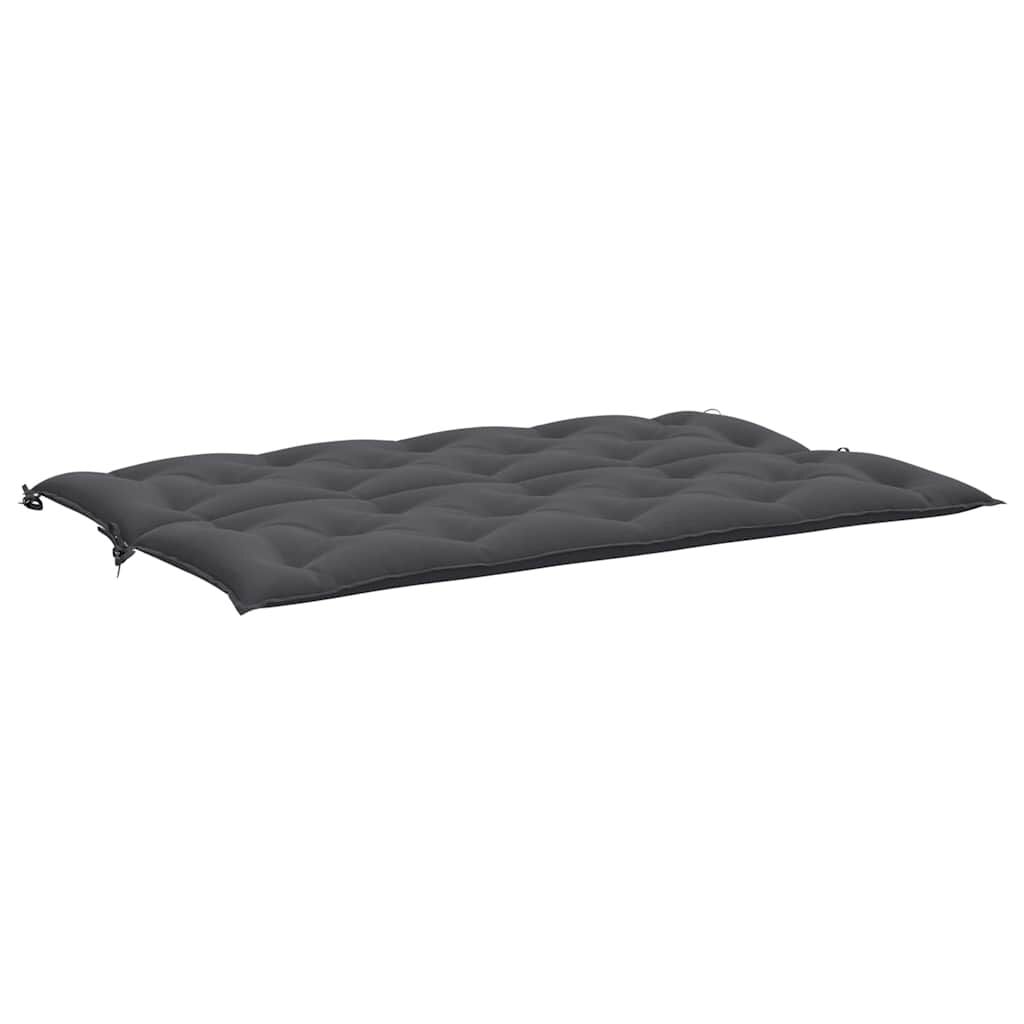 vidaXL Μαξιλάρι Πάγκου Κήπου Ανθρακί 150x(50+50)x7 εκ. Ύφασμα Oxford