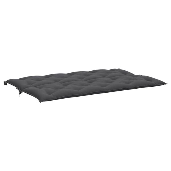 vidaXL Μαξιλάρι Πάγκου Κήπου Ανθρακί 150x(50+50)x7 εκ. Ύφασμα Oxford