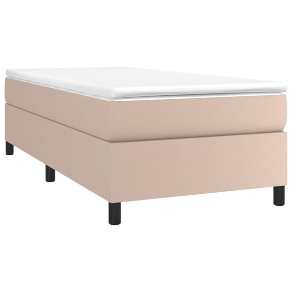 vidaXL &Kappa;&rho;&epsilon;&beta;ά&tau;&iota; Boxspring &mu;&epsilon; &Sigma;&tau;&rho;ώ&mu;&alpha; &Kappa;&alpha;&pi;&omicron;&upsilon;&tau;&sigma;ί&nu;&omicron; 90x190&epsilon;&kappa;.&alpha;&pi;ό &Sigma;&upsilon;&nu;&theta;. &Delta;έ&rho;&mu;&alpha;