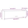 vidaXL Ντουλάπα Καφέ Δρυς 100 x 32,5 x 35 εκ. από Επεξεργασμένο Ξύλο