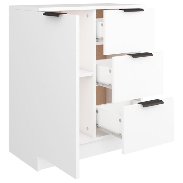 vidaXL Συρταριέρα Λευκή 60 x 30 x 70 εκ. από Επεξεργασμένο Ξύλο