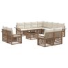 vidaXL &Sigma;&epsilon;&tau; &Kappa;&alpha;&nu;&alpha;&pi;έ &Kappa;ή&pi;&omicron;&upsilon; 12 pcs &Mu;&pi;&epsilon;&zeta; &kappa;&alpha;&iota; &Kappa;&rho;έ&mu; &sigma;&upsilon;&nu;&theta;&epsilon;&tau;&iota;&kappa;ό &rho;&alpha;&tau;ά&nu;