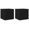 vidaXL Σετ επίπλου τηλεόρασης 8 pcs Μαύρη δρυς 100 x 30 x 30 cm