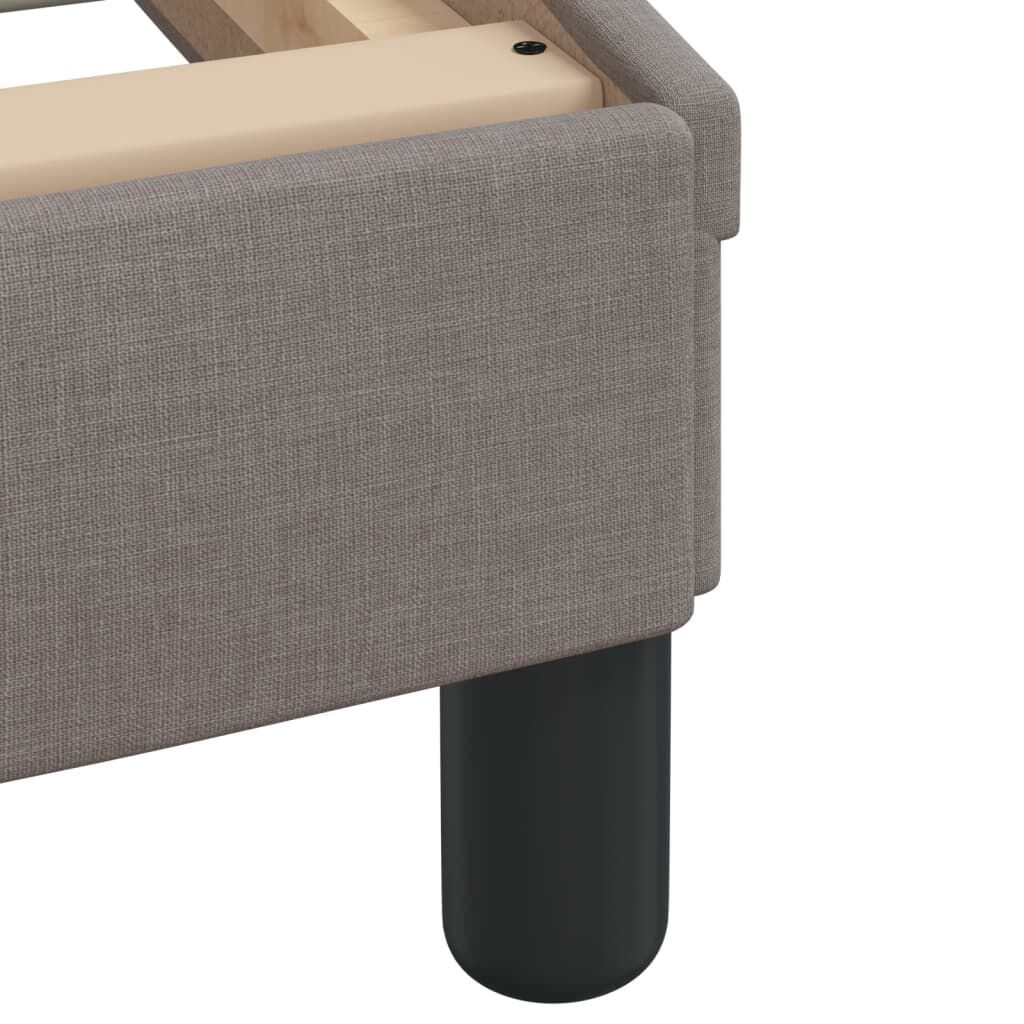 vidaXL Σκελετός Κρεβατιού Χωρίς Στρώμα Taupe 100 x 200 εκ. Υφασμάτινο