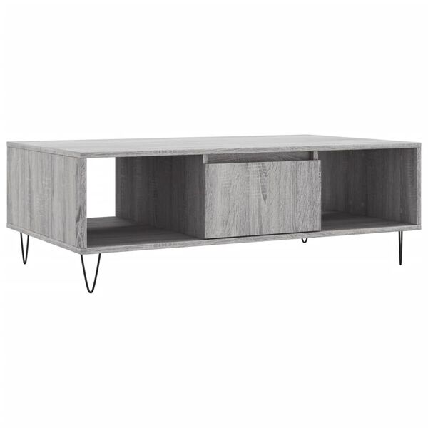 vidaXL Τραπεζάκι Σαλονιού Γκρι Sonoma 104x60x35 εκ. Επεξεργασμένο Ξύλο