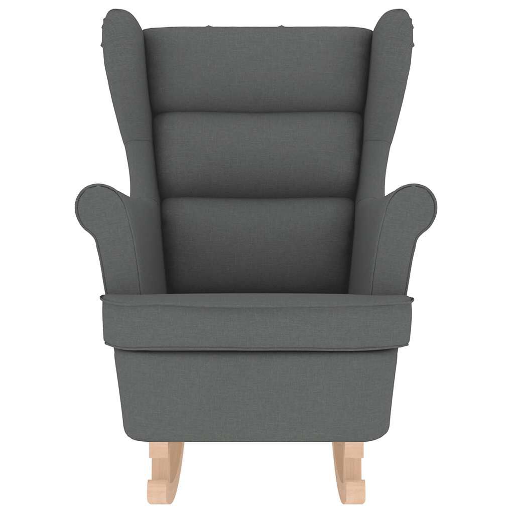 vidaXL Κουνιστή καρέκλα σκούρο γκρι 74x90x102 cm Ύφασμα