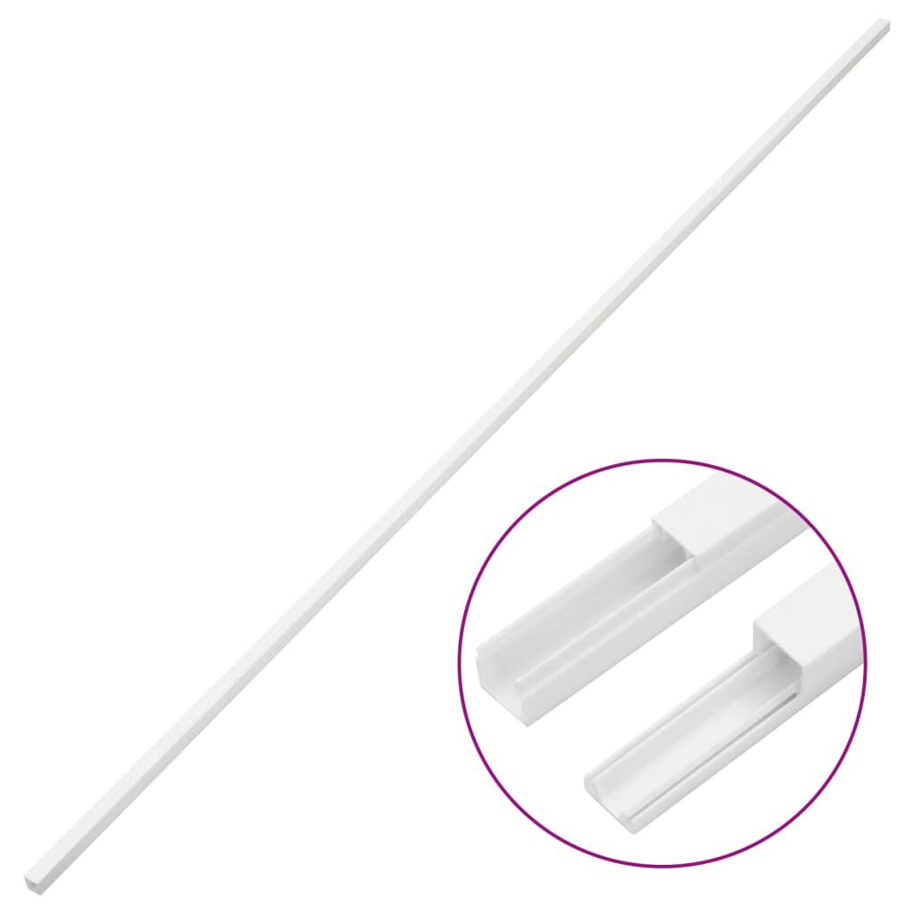vidaXL Κανάλι Καλωδίων 15 x 10 χιλ. 30 μ. από PVC